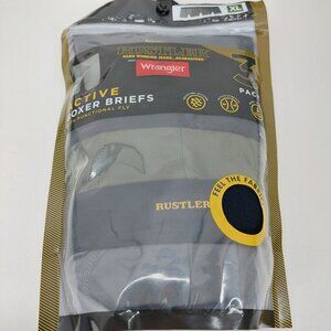 Wrangler Rustler 3-Pack Active Boxer Briefs Men's XL Moisture-Wicking & Stretch